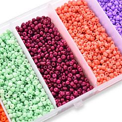 90 г 5 цвета 12/0 стеклянные бусины краски для выпечки&nbsp;SEED-YW0001-14B