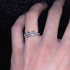 Кольца-манжеты из сплава с молнией и кристаллами-стразами FS-WG55571-01