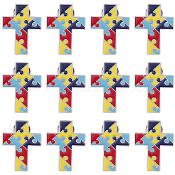 12 шт. крестообразные эмалевые булавки&nbsp;JEWB-CP0001-41