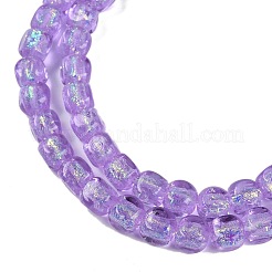 Нити из фольгированных бусин лэмпворк ручной работы&nbsp;FOIL-K003-05A