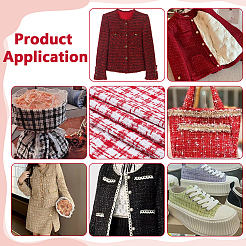 Tartan-Chemiefasergewebe&nbsp;DIY-WH0591-521A