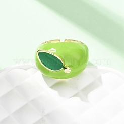 Латунные эмалевые манжеты для женщин&nbsp;LS-RJEW-B138-01G-01