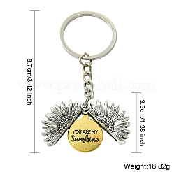 Anhänger aus Blumenlegierung&nbsp;KEYC-YW00061-01