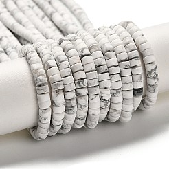 Природные Говлит бисер нитей G-P575-B39-4x2mm