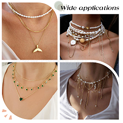 10 м ионного покрытия (IP) из нержавеющей стали 304 с цепочками-скрепками с 50 открытыми соединительными кольцами и 20 карабинами-лобстерами&nbsp;FIND-SC0012-56A