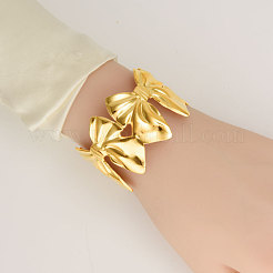 Браслеты-манжеты из нержавеющей стали 304 с бантом для женщин&nbsp;YG5715-2