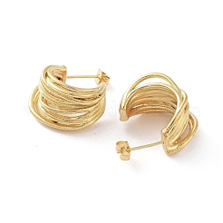 Серьги-гвоздики из нержавеющей стали 304 с вакуумным покрытием PVD&nbsp;EJEW-D095-09G