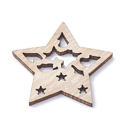 Ungefärbte Holzanhänger&nbsp;LS-WOOD-S040-23