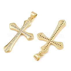 Messing micro pave klare zirkonia anhänger&nbsp;CU-CBADC6C-08G-04