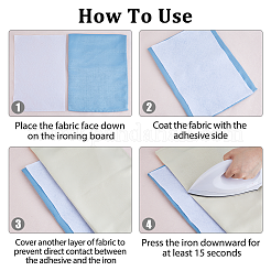 Entoilage adhésif thermofusible&nbsp;DIY-WH0578-80