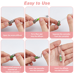 Ожерелья с подвеской в виде полой колонны из хирургической нержавеющей стали 316 в виде коробчатой цепи&nbsp;NJEW-FH0001-21B-03