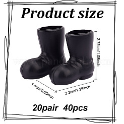 Пластиковые дождевые сапоги&nbsp;LS-DJEW-WH0039-97