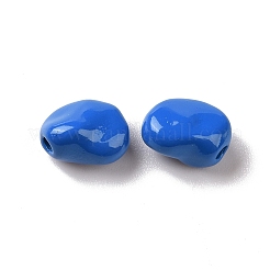 塗装合金ビーズをスプレー  豆  ミックスカラー  7.5x5.5x4.3mm  穴：1.2mm&nbsp;PALLOY-K001-09