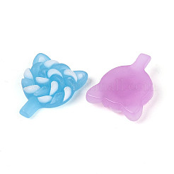 Светящиеся и матовые прозрачные кабошоны из смолы&nbsp;RESI-T026-07M