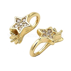 Звездная стойка покрытие латунь микропаве кубический цирконий подвеска баилы KK-S397-15A-G