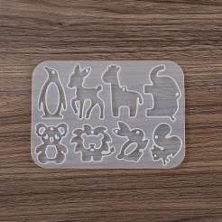 DIYペンダントシリコンモールド  女性用イヤリング  鹿  135x95x5mm  穴：2mm  内径：36~45x26~33mm&nbsp;SIMO-P010-D02