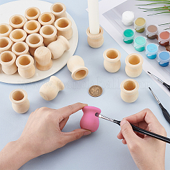 30 шт. незаконченная пустая деревянная ваза&nbsp;WOOD-PH0003-75