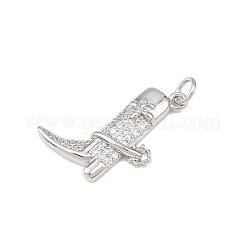 Латунные микро проложить кубического циркония подвески&nbsp;KK-P339-14P