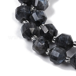 Натуральные нити бус из ларвикита G-O201B-128F