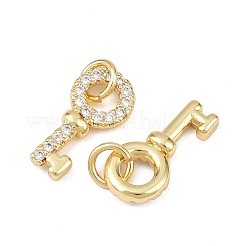 Латунные подвески с фианитами&nbsp;KK-L251-56G