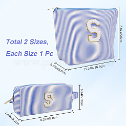 Полиэстеровая косметичка с буквой s AJEW-WH20001-73B