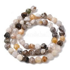 Природные бамбуковых листьев агат бисер нитей G-Z119-A27-01