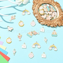 40шт 8 стиля подвески из сплава с эмалью&nbsp;ENAM-YW0006-17