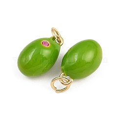 Латунные микро проложить кубического циркония подвески&nbsp;X-KK-B157-27B-G