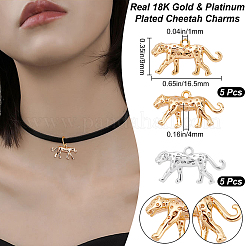 10 шт. 2-х цветные латунные подвески&nbsp;KK-BBC0021-80