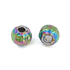 Perline in acciaio inossidabile chirurgico 316 testurizzate&nbsp;STAS-M106-01D