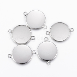 Оправы для кабошонов из не тускнеющей нержавеющей стали марки 304&nbsp;LS-X-STAS-E146-19P-18mm