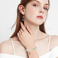 10 шт. 5-х цветные фарфоровые подвески в виде рыбок. с железной фурнитурой.&nbsp;PALLOY-HS00025