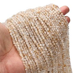Природный желтый кварц нитей бисера G-RM2025524-A03-4mm