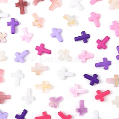 270шт 18 стиля непрозрачные акриловые бусины&nbsp;SACR-FS0001-41B