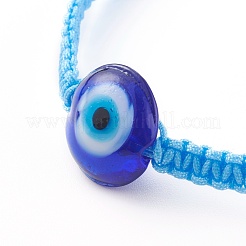 Регулируемые нейлоновые нити плетеные браслеты из бисера BJEW-JB06066