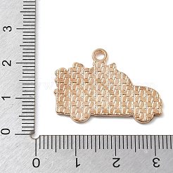 合金ペンダント  エナメル  アイルランドの祭り  クローバー帽子テーマ  車  21x28x1.5mm  穴：2mm&nbsp;LS-ENAM-D285-02KCG-08