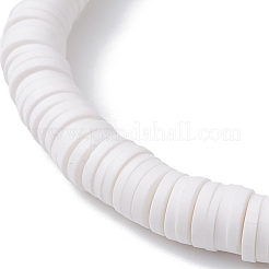 Polymer-Ton-Heishi-Surfer-Stretch-Armband mit Acryl-Schmetterlingsanhängern&nbsp;BJEW-JB09915-01