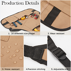 Фартук из ткани оксфорд&nbsp;AJEW-WH20019-47