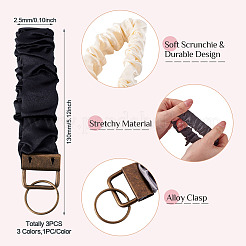 3 Stück 3 Farben Polyesterlegierung Handy-Armbänder für Damen&nbsp;HJEW-TA0001-50