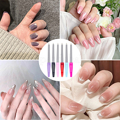 6 шт. 6-х цветные пилочки для маникюра из нержавеющей стали&nbsp;MRMJ-WH20001-11