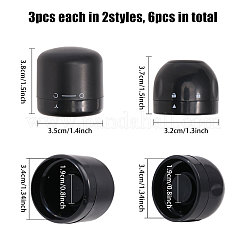 6 шт. 2 вида пластиковых пробок для бутылок AJEW-GO0001-63