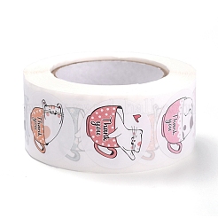 500 очаровательная круглая мультяшная наклейка в 6 дизайнах DIY-B010-01