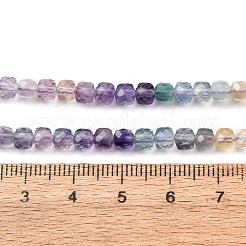 Градиент цвета натуральные разноцветные флюоритовые бусины нити G-NH0001-H01-01