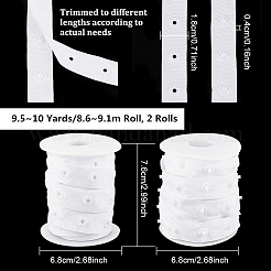 9.5~10 ярд полиэстеровой ленты для пришивания кнопок&nbsp;DIY-OC0009-05