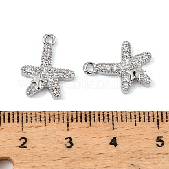 Латунные микропаве прозрачные кубические циркониевые подвески KK-C155-24P