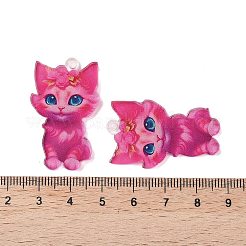 Акриловые подвески с принтом котенка&nbsp;OACR-S141-01E