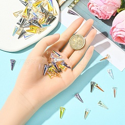 5шт k9 стеклянные подвески со стразами&nbsp;GLAA-YW0004-89