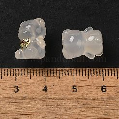 Бусины из натурального белого халцедона G-B100-03