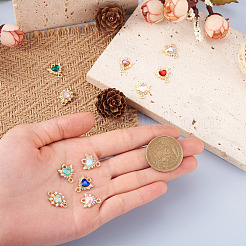 20 шт. 10-цветные соединительные звенья из цинкового сплава&nbsp;ALRI-MP0001-01