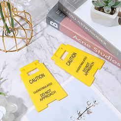 2шт. предупреждающий знак из смолы&nbsp;AJEW-CN0005-57